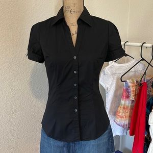 Express Design Studio black button up size small